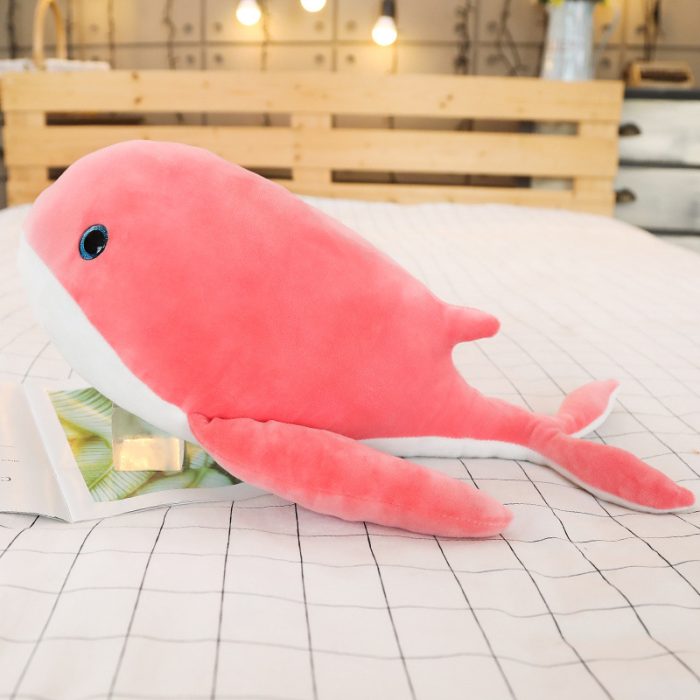 Large Hugging Whale Stuffed Plush Pillow Toy