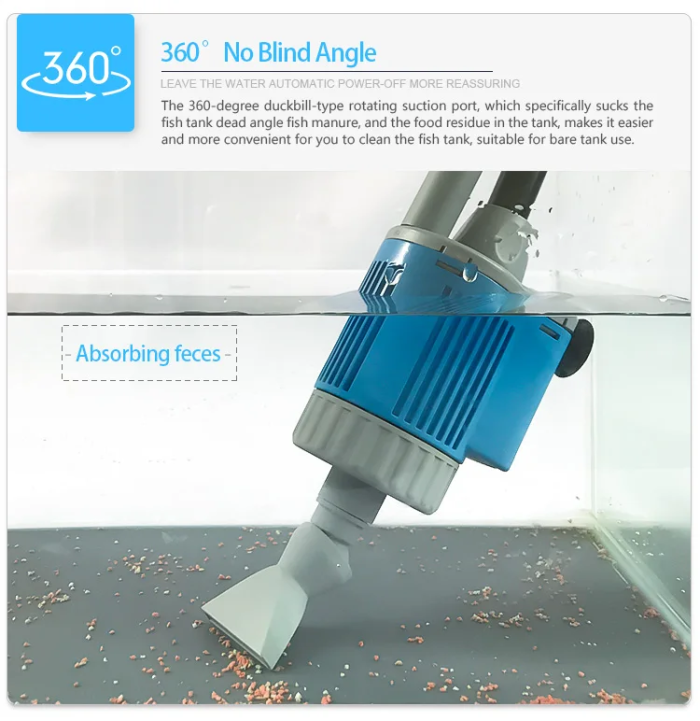 Electric Aquarium Water Pump & Gravel Cleaner 2028W