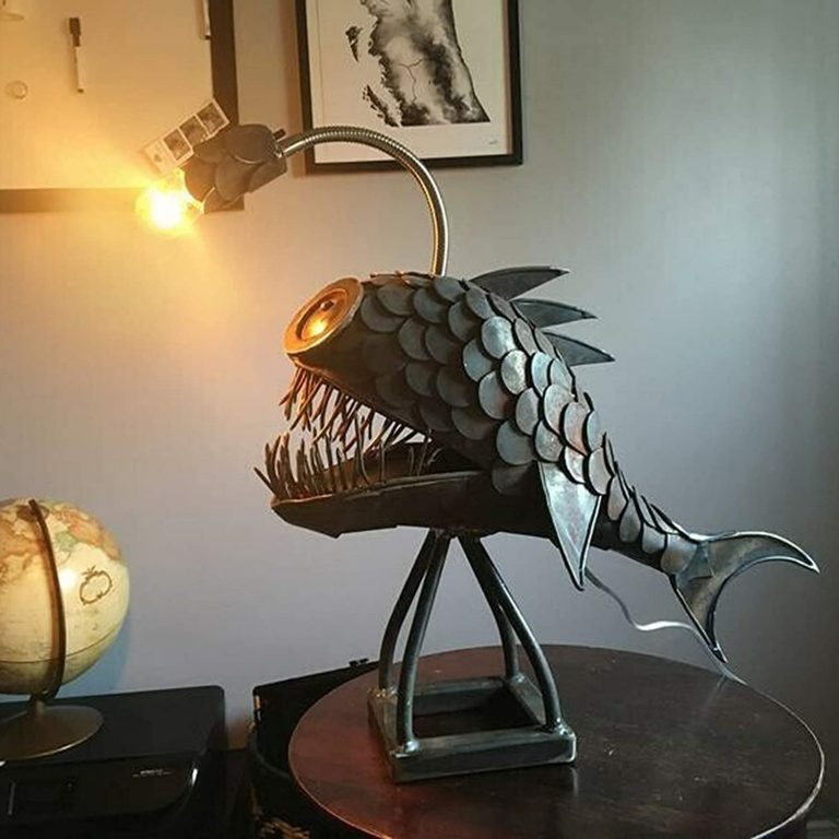 Steampunk Angler Fish Lamp