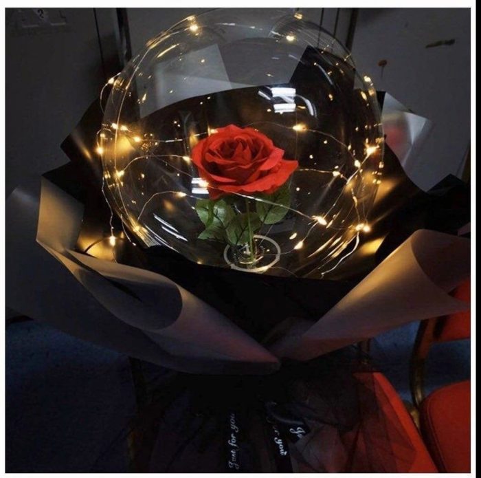 LED Luminous Balloon Rose Bouquet