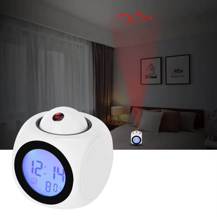 Digital Ceiling Projection Alarm Clock