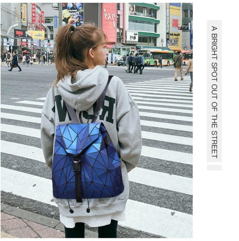 Irregular Laser Geometric Designer Travel Backpack
