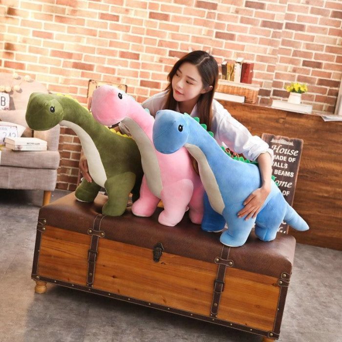 Long Neck Dino Pillow Plush 3D Stuffed Animal Brachiosaurus