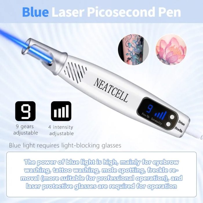 Picosecond Laser Pen for Mole, Dark Spot, Tattoo, Acne, and Skin Pigment Removal