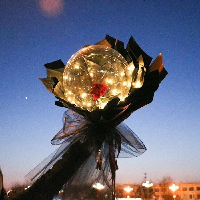 LED Luminous Balloon Rose Bouquet