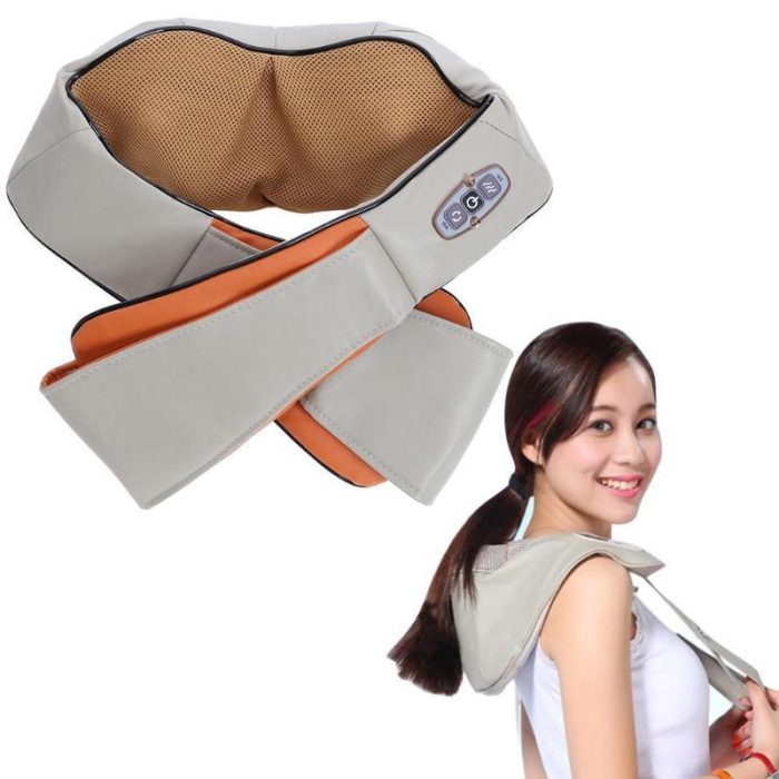 Electric Shiatsu Back Neck And Shoulder Massager With Heat