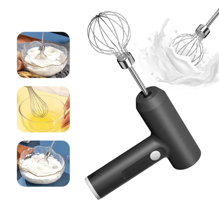1 Pcs Wireless Electric Food Mixer Portable 3 Speeds Egg Beater Baking Dough Cake Cream Mixer Kitchen Tools