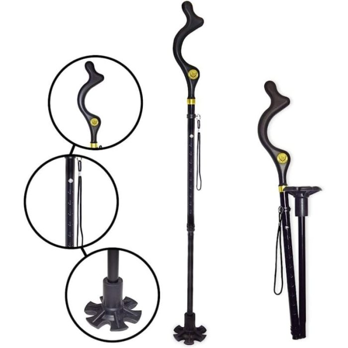Campbell Foldable Walking Posture Cane