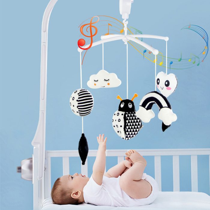 Educational Baby Crib Bell with Soft Music