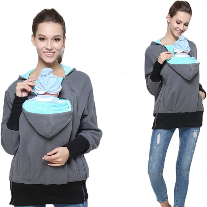 Multifunctional Kangaroo Hoodie for Maternity