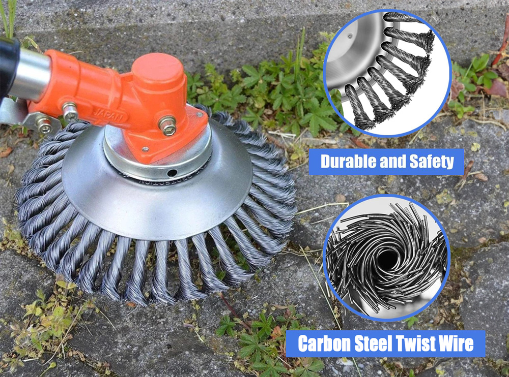 Carbon Steel Weed Brush & Trimmer 8 inch10 inch