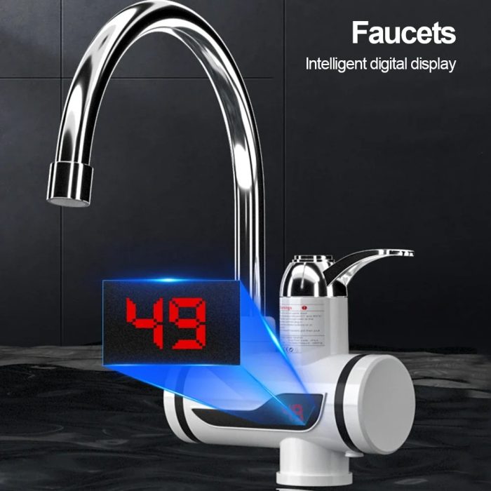3000W Electric Instant Hot Water Faucet with Digital Display