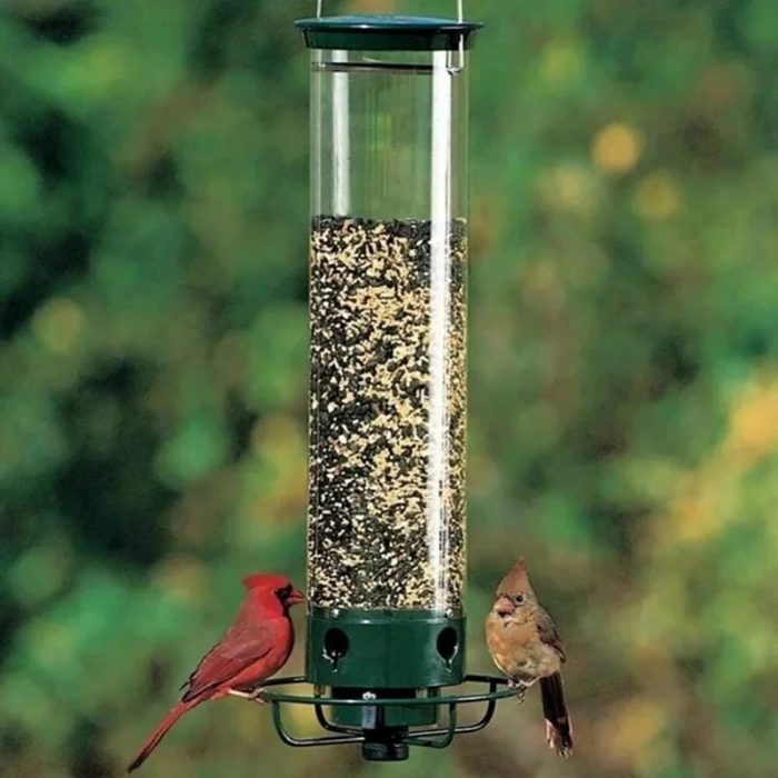 Outdoor Squirrel-Proof Bird Feeder, Wrought Iron Hummingbird Feeder